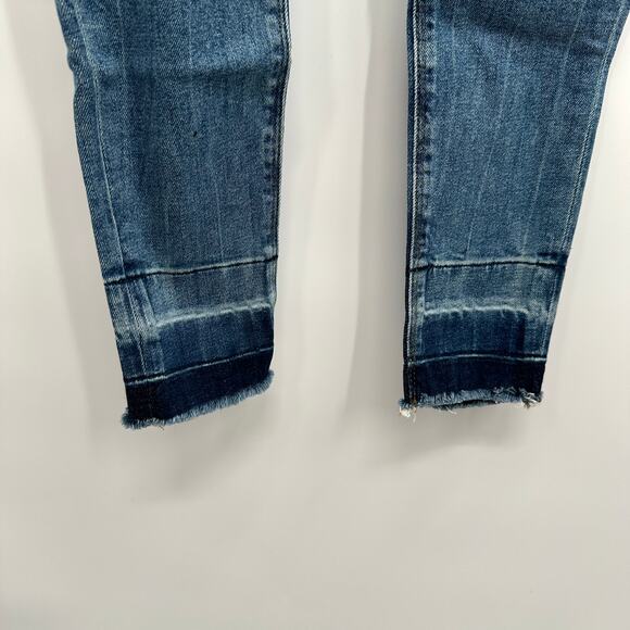 HUDSON NWT Nico Midrise Super Skinny Denim Jeans in Roses Wash // 00 - Picture 7 of 14